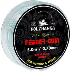 Фидерная резина Волжанка Feeder Gum 0.6мм/5м прозрачный