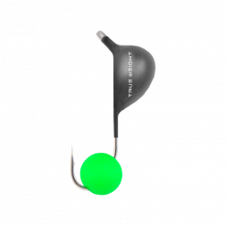 Мормышка вольфрамовая True Weight цена за 1 шт Капля d3.2 ядреный глаз зел. неон