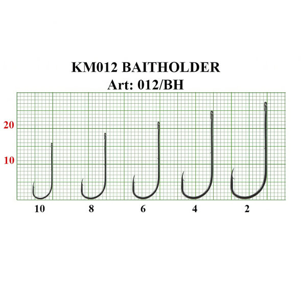 Крючок FISH SEASON KM012 Baitholder №2 BN 5шт 012/BH-02F