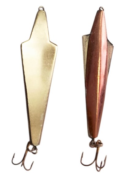 Блесна зимняя Бор Плюс двусторонняя 7 с подвес. тр. ник/медь