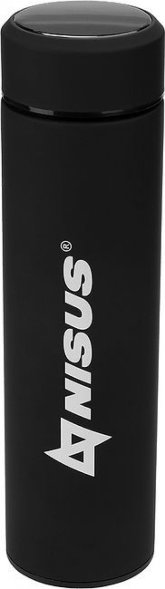 Термос NISUS N.TM-049-B с термодатчиком черный 0.45л