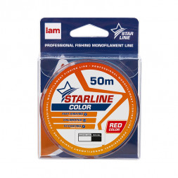 Леска IAM STARLINE 50m Красный d0.105