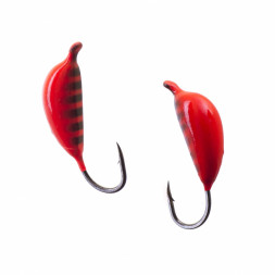 Мормышка вольфрамовая Lumicom Банан с ушком Ф3 покраска 319, цена за 1 шт.