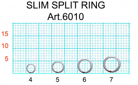 Кольцо заводное FISH SEASON Slim 5мм 7кг 18шт 6010-05F