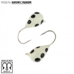 Мормышка вольфрамовая Spider Капля с ушком краш. MW-SP-1150-116P фосф.