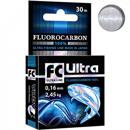 Леска Aqua FC Ultra Fluorocarbon 0.16 30м