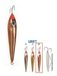 Блесна Пирс &quot;Окуневая Б&quot; 1К зимняя 3,5г медь
