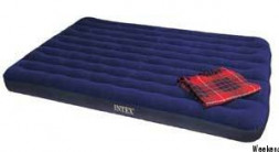 Кровать Intex Classic Downy 99*191*22см флок, синий 68757