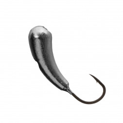 Мормышка вольфрамовая Lumicom Уралка Ф4 черн. никель