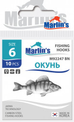 Крючок Marlin's Окунь Baitholder BLN №6 10шт M92247BN-006