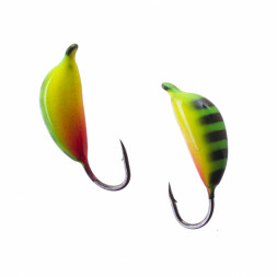 Мормышка вольфрамовая Lumicom Банан с ушком Ф5 покраска 312, цена за 1 шт.