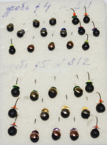 Мормышка вольфрамовая Дробь 5 с коронкой Медь 812